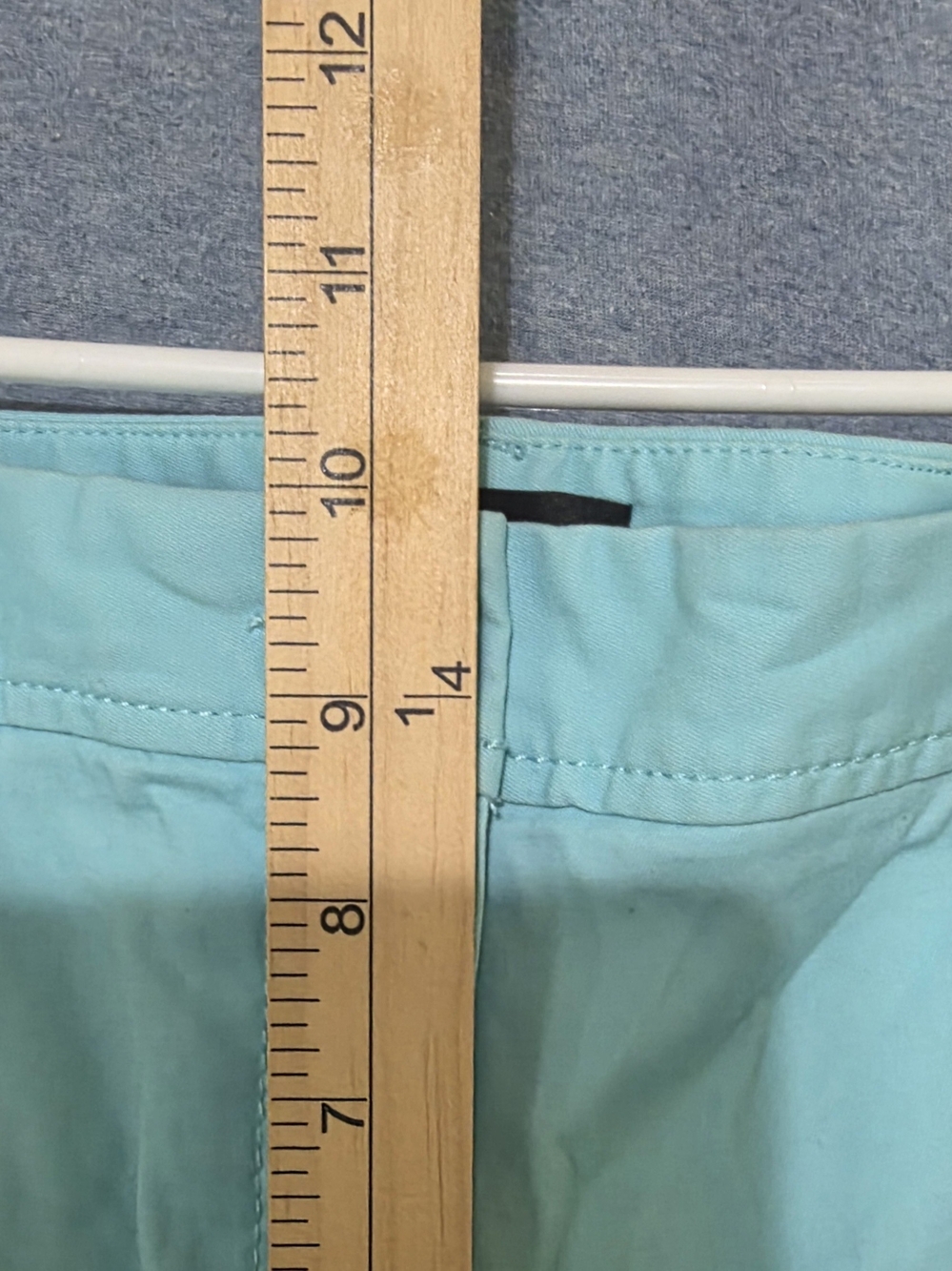 Talbots Mint Blue Straight-Leg Cropped Pants - Picture 5 of 8